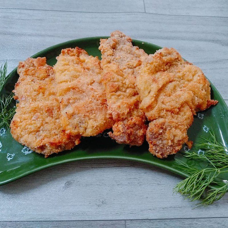 Step 4 Final product Fried pork with air fryer