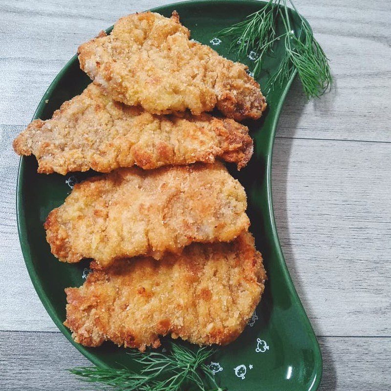 Step 4 Final product Fried pork with air fryer