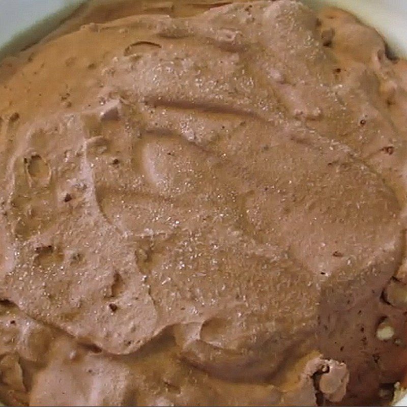 Step 5 Finished Product Almond chocolate ice cream from cocoa powder