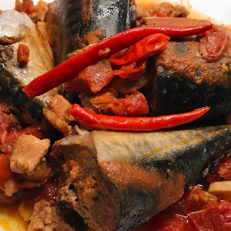 Step 5 Final Product Braised mackerel with tomatoes using electric pressure cooker