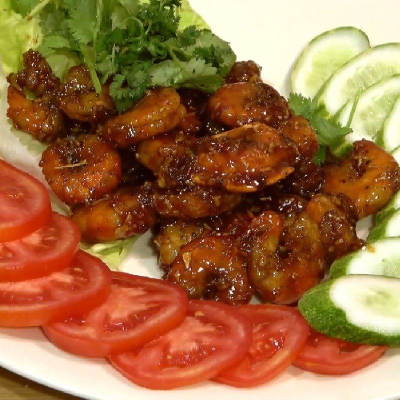 Step 5 Final Product Dried shrimp stir-fried with fish sauce