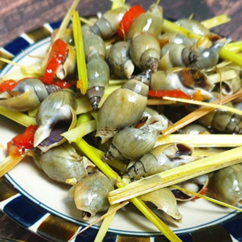 Step 4 Final Product Sautéed Snails with Lemongrass and Chili