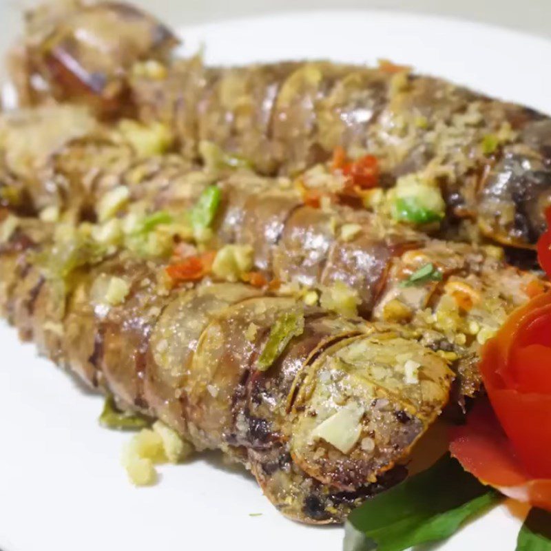 Step 4 Finished Product Salt Fried Mantis Shrimp