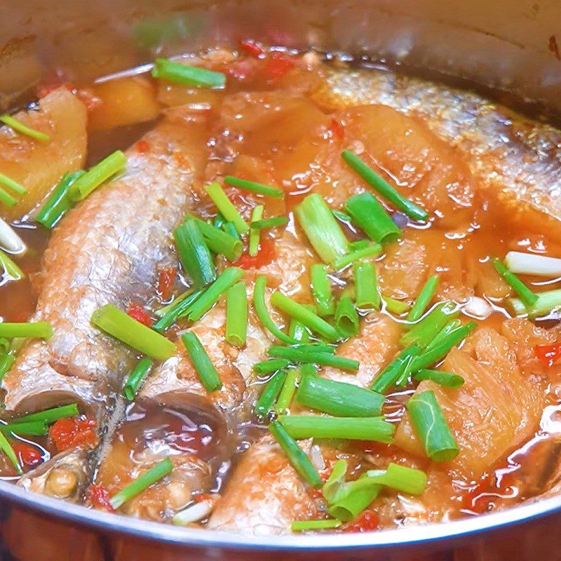 Step 5 Final Product Braised mullet with fragrant flavor