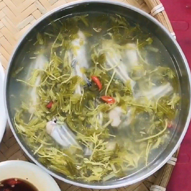 Step 4 Final Product Sour Fish Soup with Tamarind Leaves