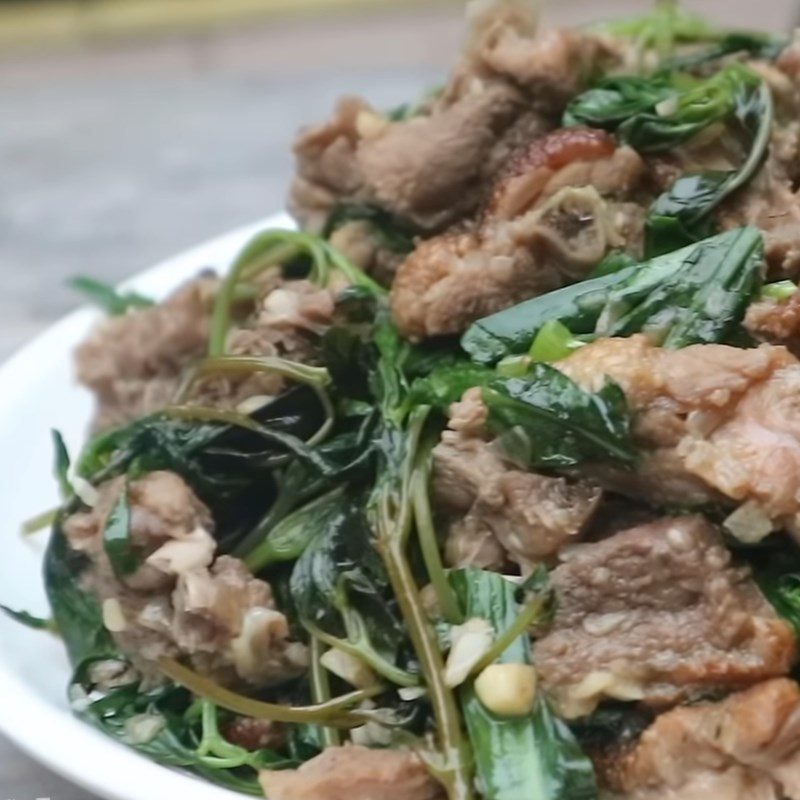 Step 5 Final product Duck stir-fried with basil