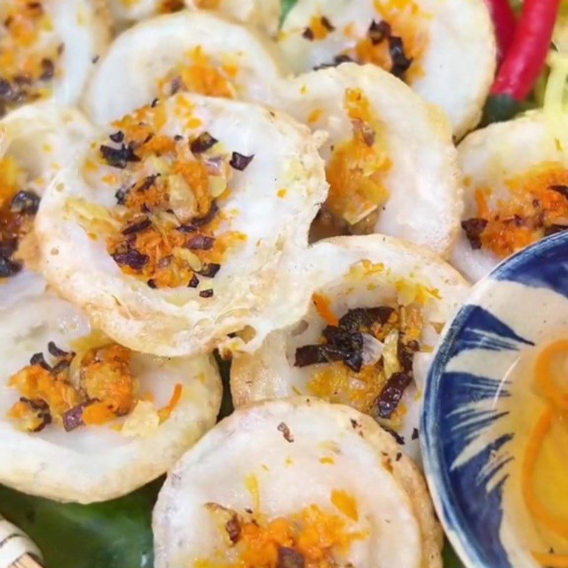 Step 5 Final product Vegetarian bánh khọt from rice flour