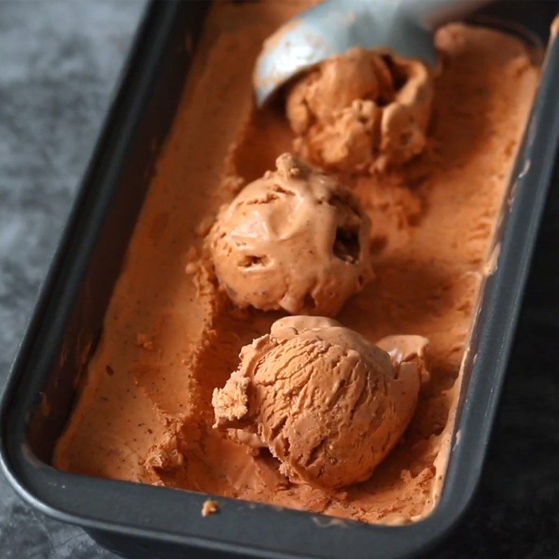 Step 4 Final product Thai milk tea ice cream