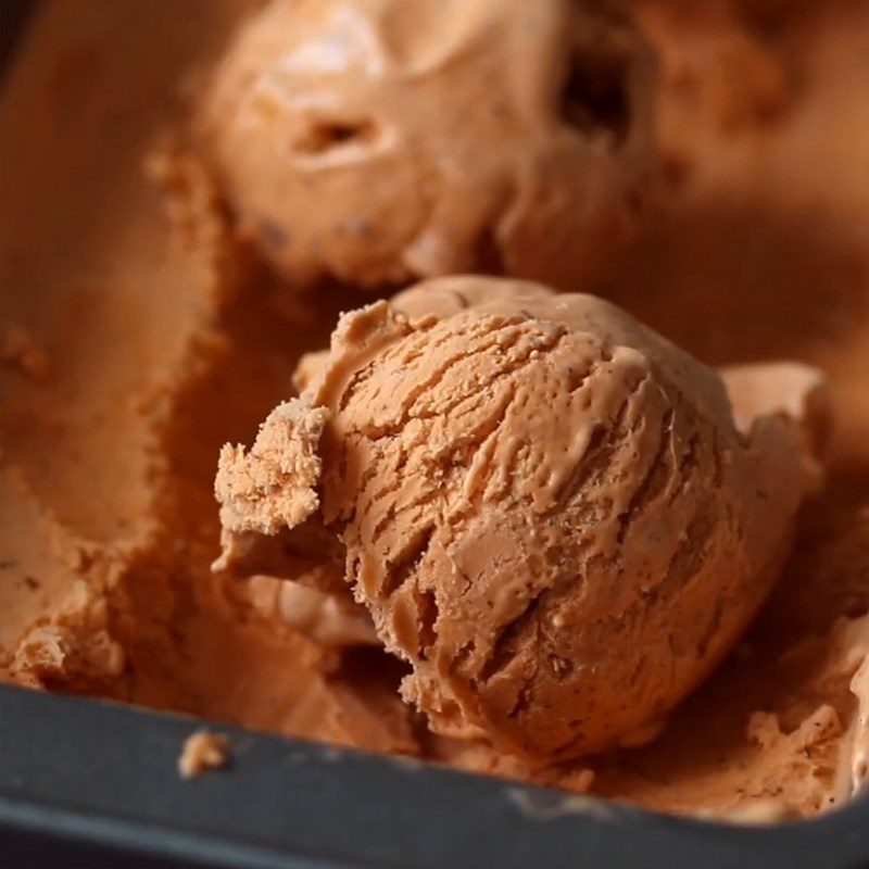 Step 4 Final product Thai milk tea ice cream