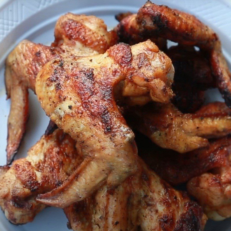 Step 4 Final product Grilled chicken wings with satay