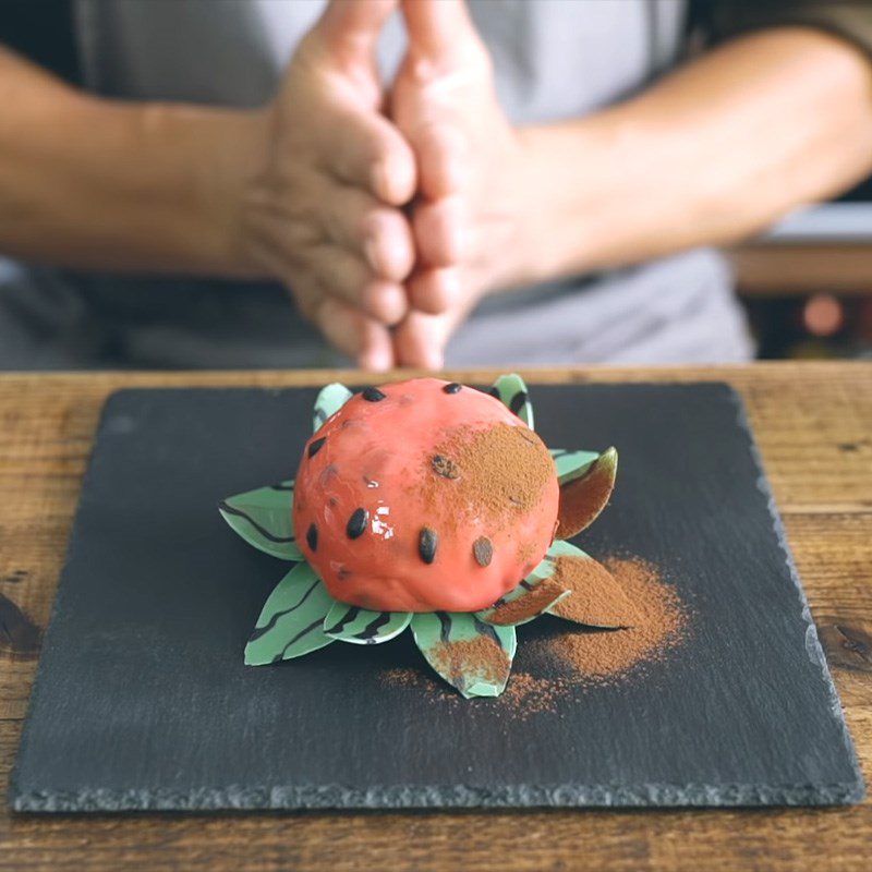 Step 13 Final Product Watermelon mousse cake