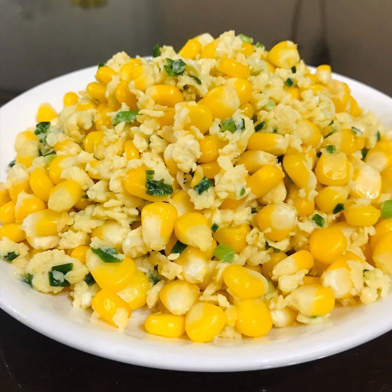 Step 4 Final Product Stir-fried corn with eggs