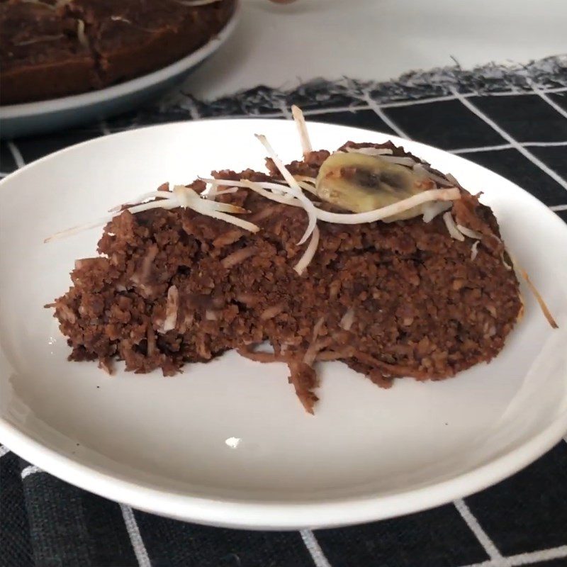 Step 6 Final Product Banana oatmeal coconut cake using a rice cooker