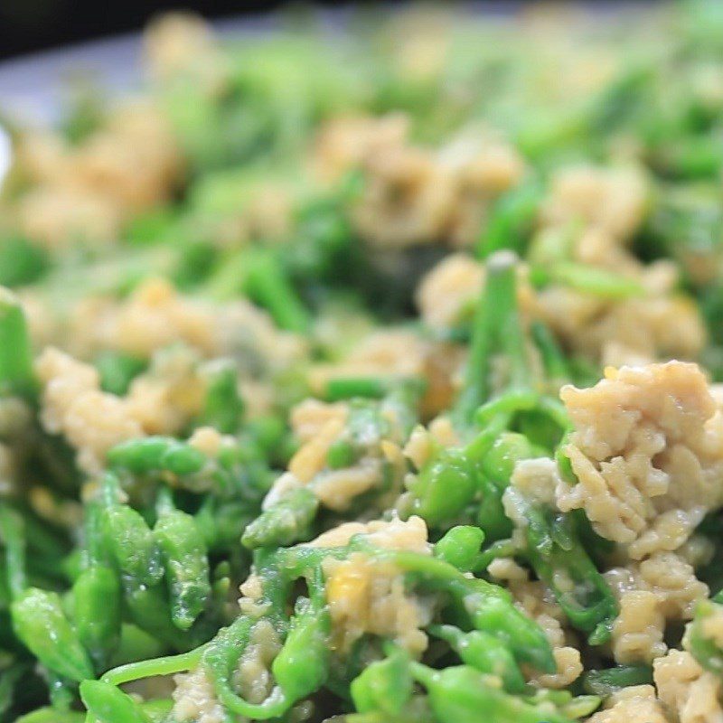 Step 3 Final Product Stir-fried Chinese vine flower with eggs