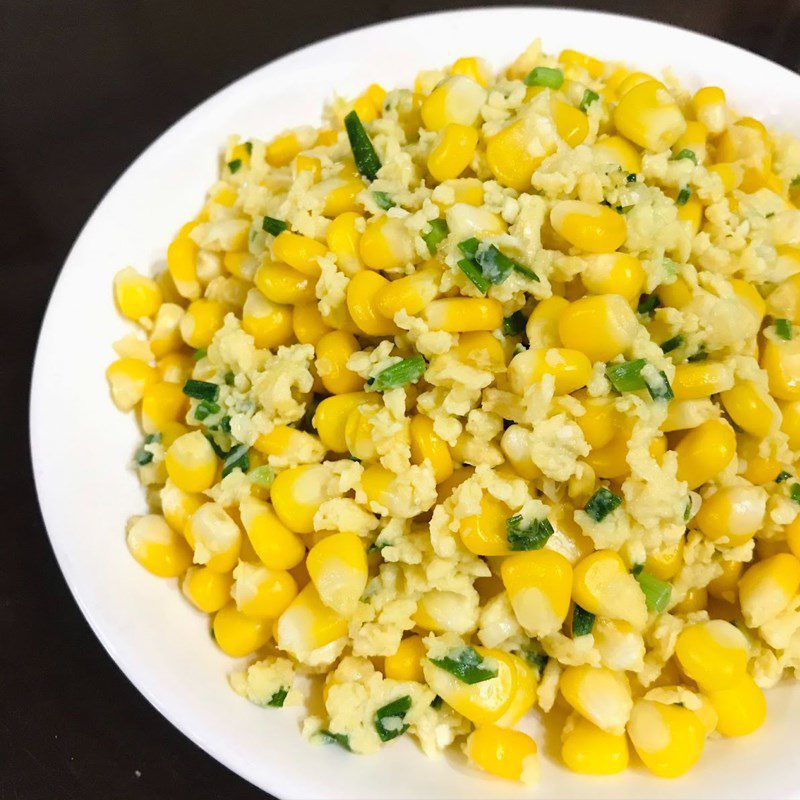 Step 4 Final Product Stir-fried corn with eggs