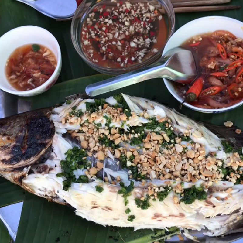 Step 4 Final Product Grilled Barramundi with scallion oil