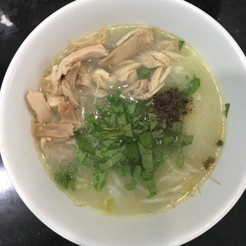 Step 5 Finished Product Chicken Porridge with Green Beans (recipe shared by a user)