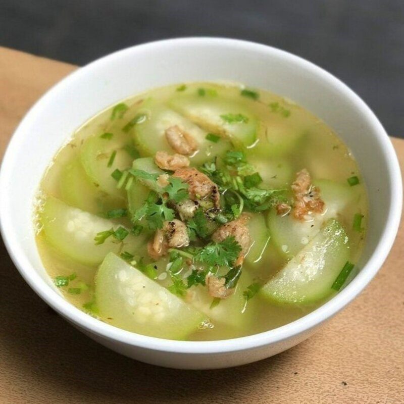 Step 4 Finished Product Winter Melon Soup with Dried Shrimp