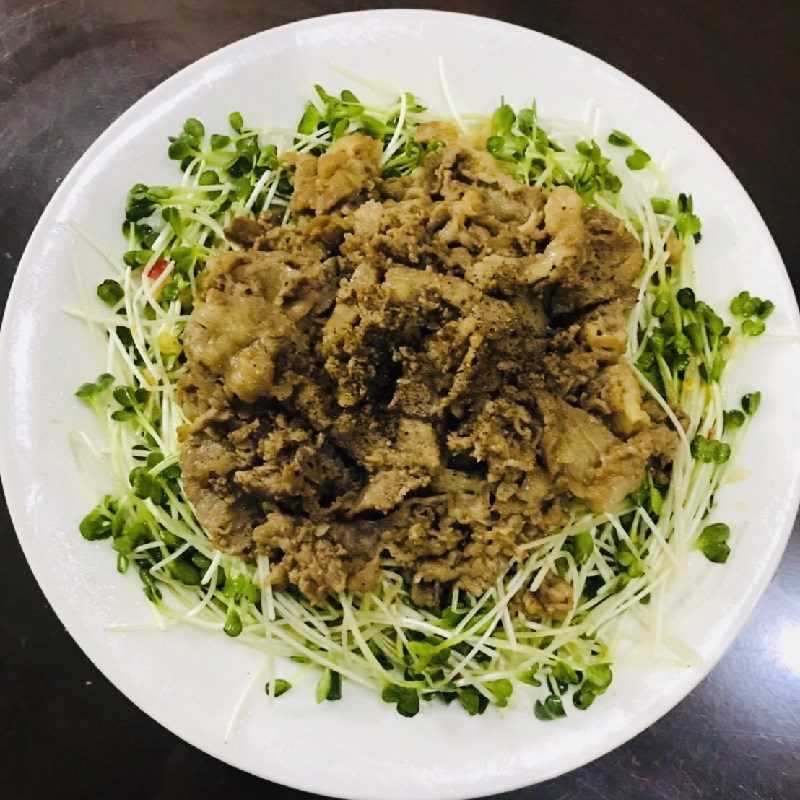 Step 5 Finished Product Beef Sprout Salad