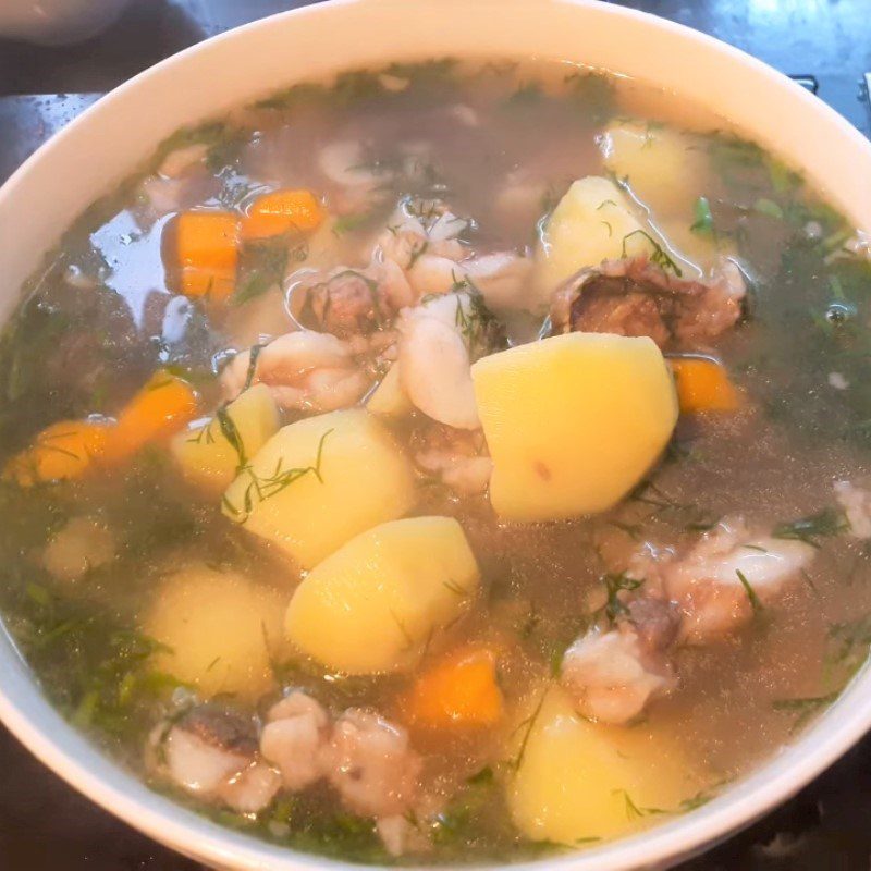 Step 5 Finished Product Beef Bone Soup with Potatoes