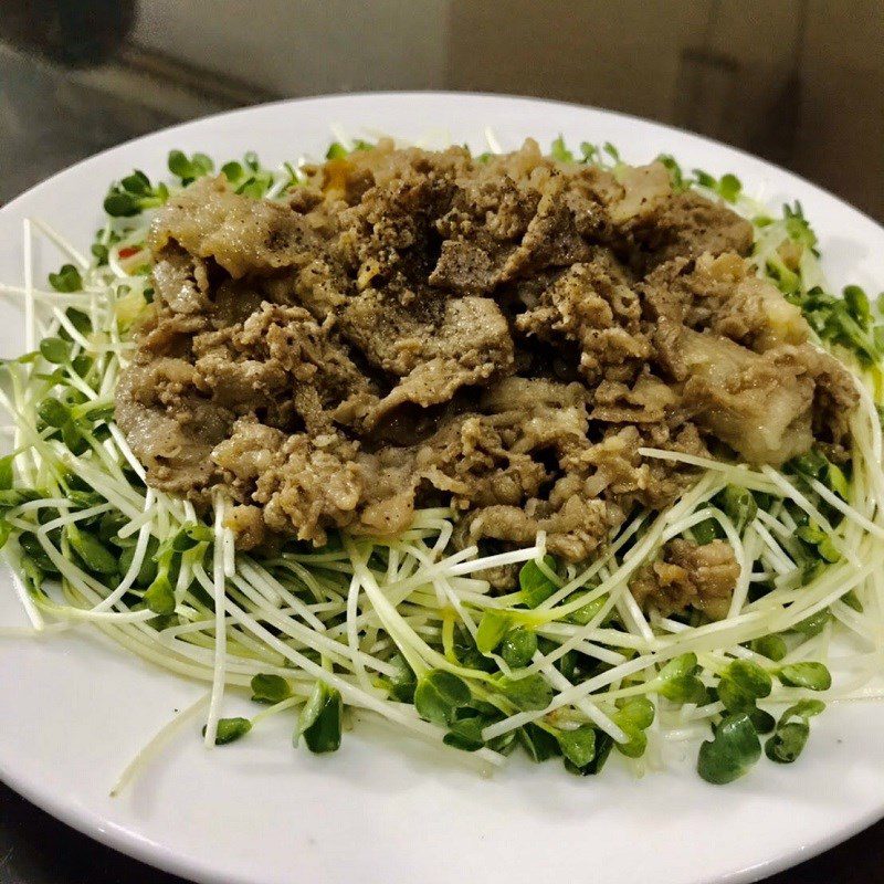 Step 5 Finished Product Beef Sprout Salad