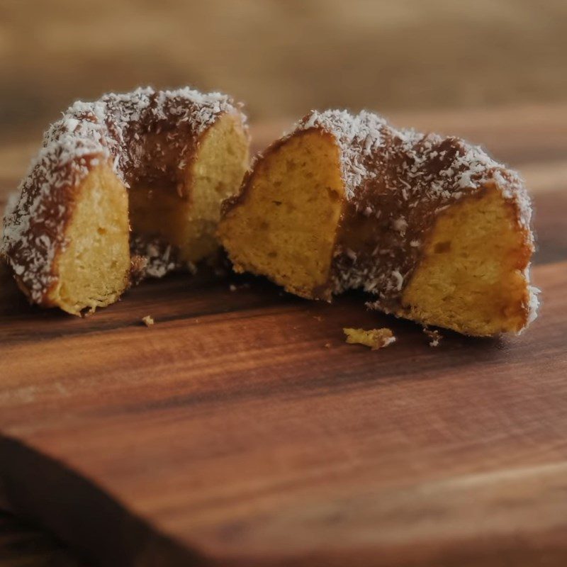 Step 5 Final Product of Orange Lamington Cake