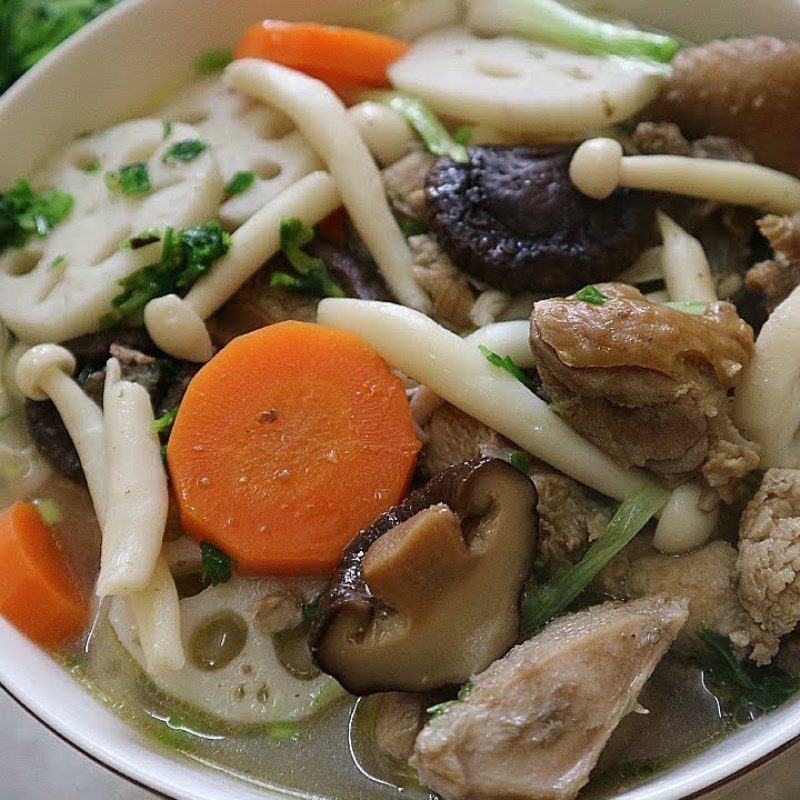 Step 5 Final Product Lotus Root Soup with Chicken Bones