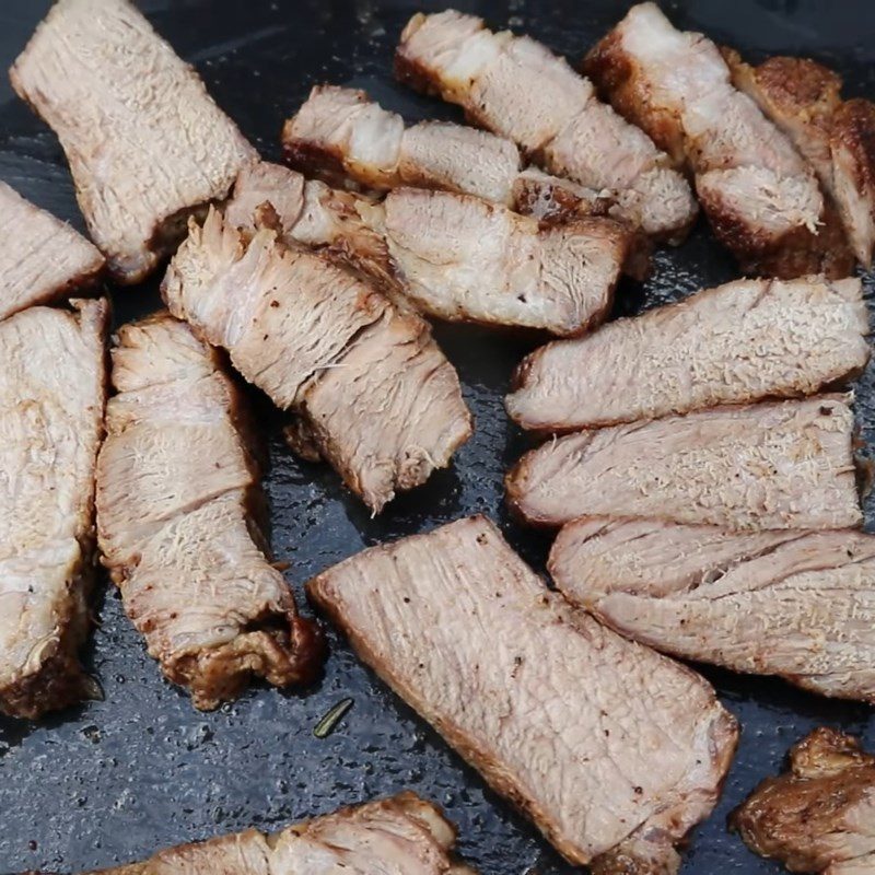 Step 4 Final product Herb pork steak