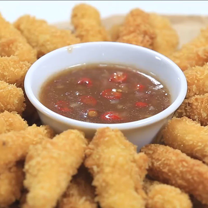 Step 5 Finished Product Deep-fried young corn with tamarind sauce