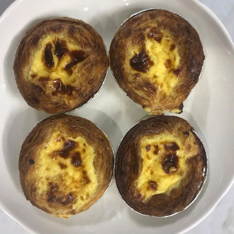 Step 3 Final Product Egg tart made with an air fryer