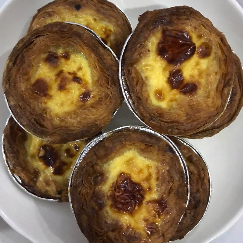 Step 3 Final Product Egg tart made with an air fryer