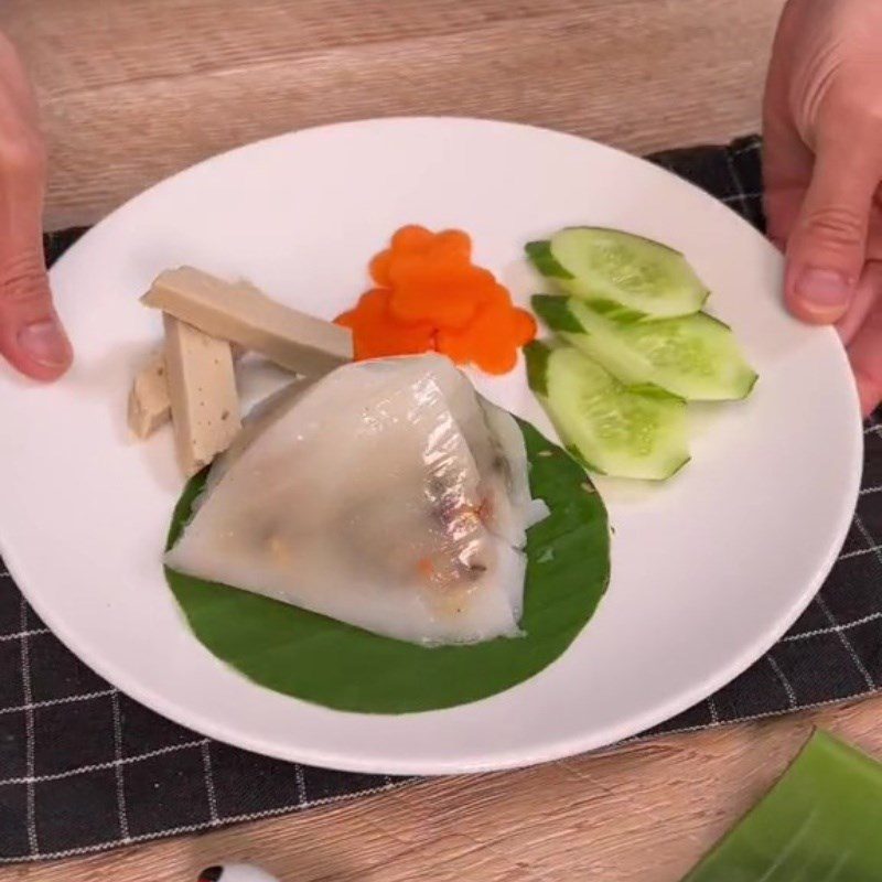 Step 7 Final Product Vegetarian Rice Dumplings from Corn Flour