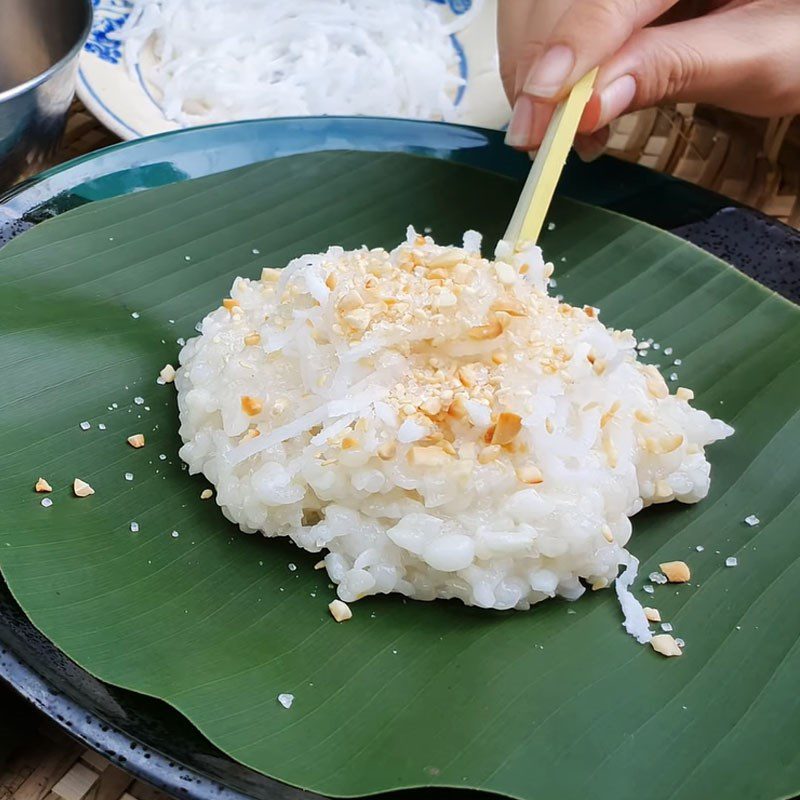 Step 6 Finished product Soft corn sticky rice (steamed corn) using a rice cooker