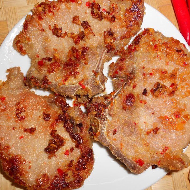 Step 4 Final Product Stir-fried Pork Ribs with Lemongrass and Chili