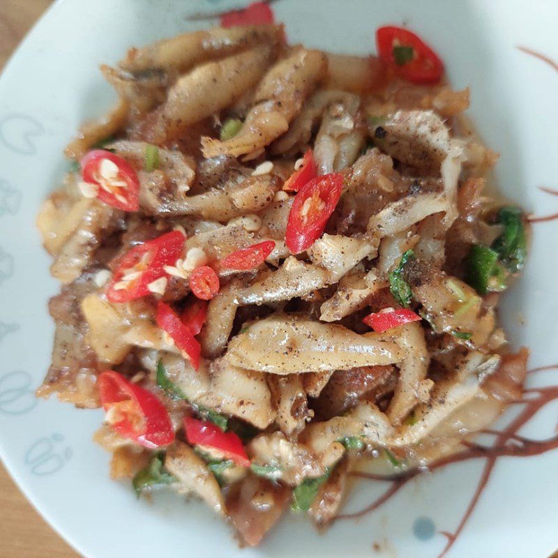 Step 3 Final Product Braised anchovies with pork belly