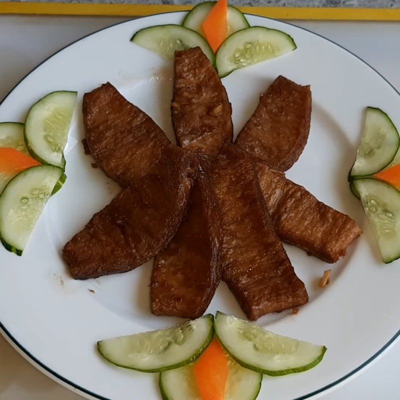 Step 3 Final Product Braised vegetarian ribs with coke