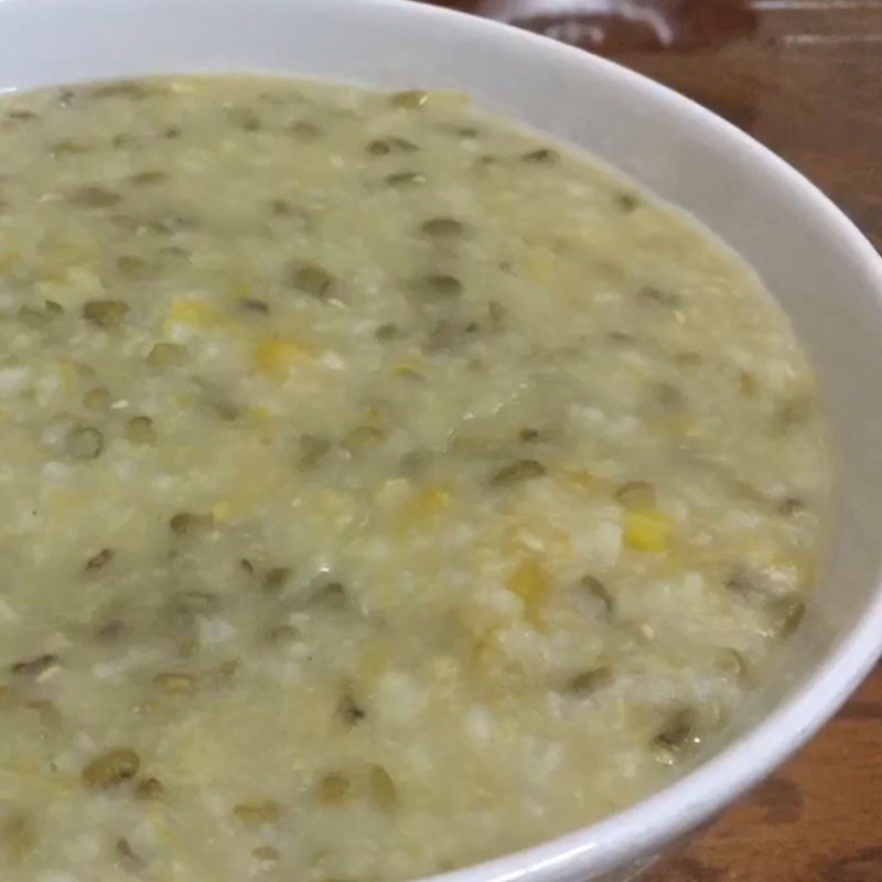 Step 3 Finished Green Bean Porridge with Pumpkin