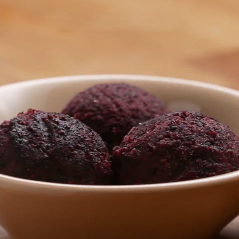 Step 3 Final product Blueberry Sorbet