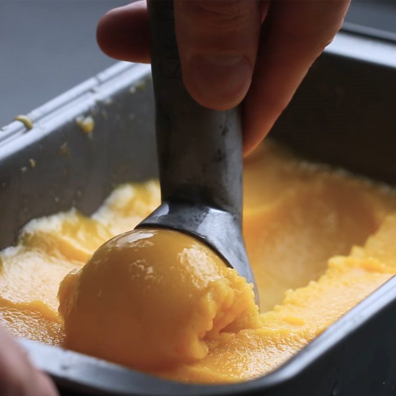 Step 3 Final product Sorbet mango