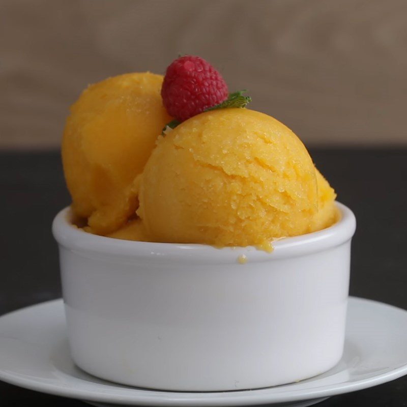 Step 3 Final product Sorbet mango