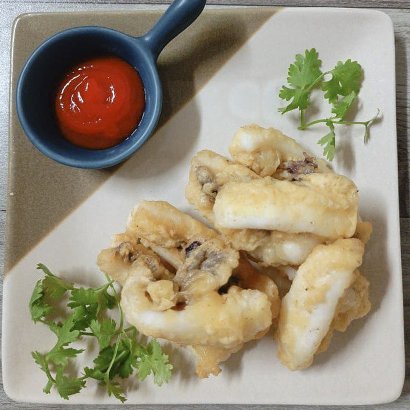 Step 4 Finished Product Fried Squid