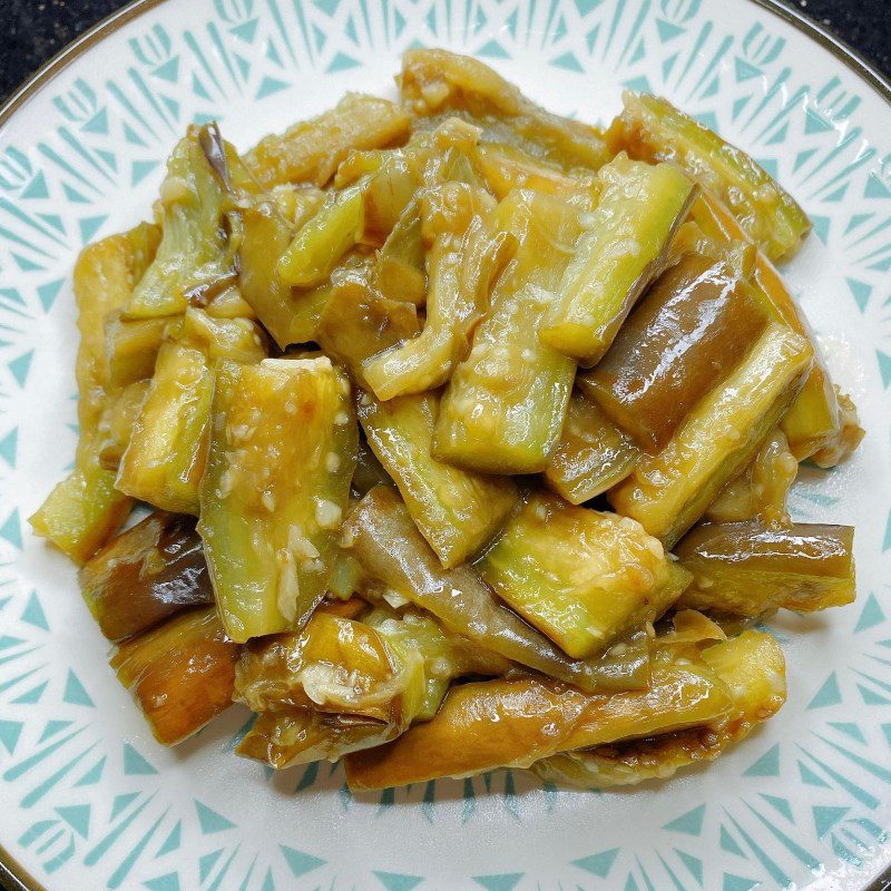 Step 3 Final product Stir-fried eggplant with garlic