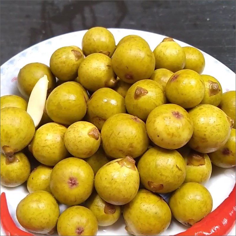 Step 4 Final Product Garlic chili sauce soaked figs