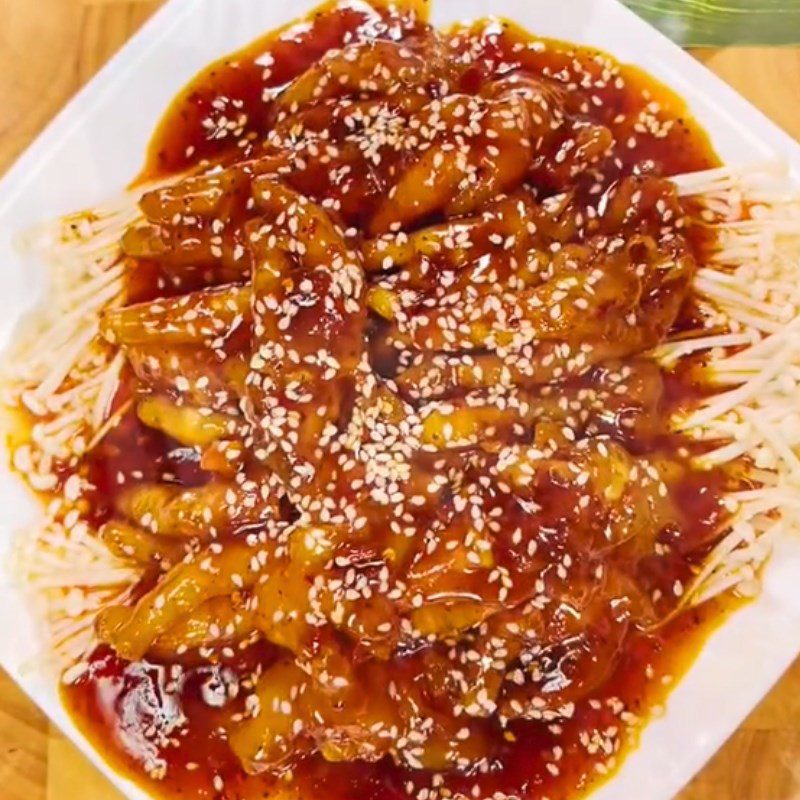 Step 4 Final product Chicken feet with tamarind sauce (Recipe shared from Tiktok Let's Cook with TasteVN)