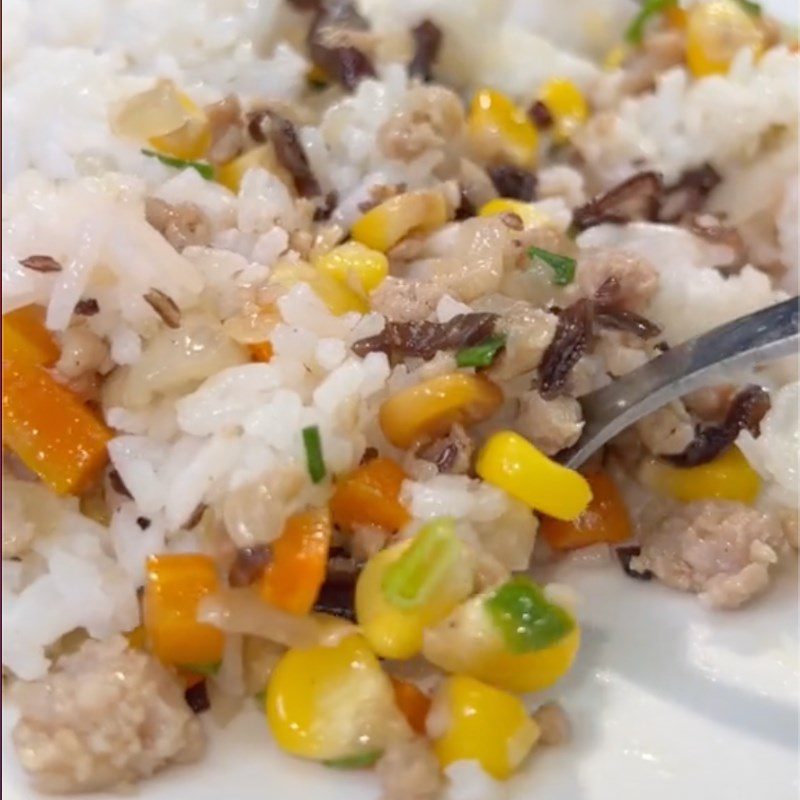 Step 3 Final Product Stir-fried Meat Rice