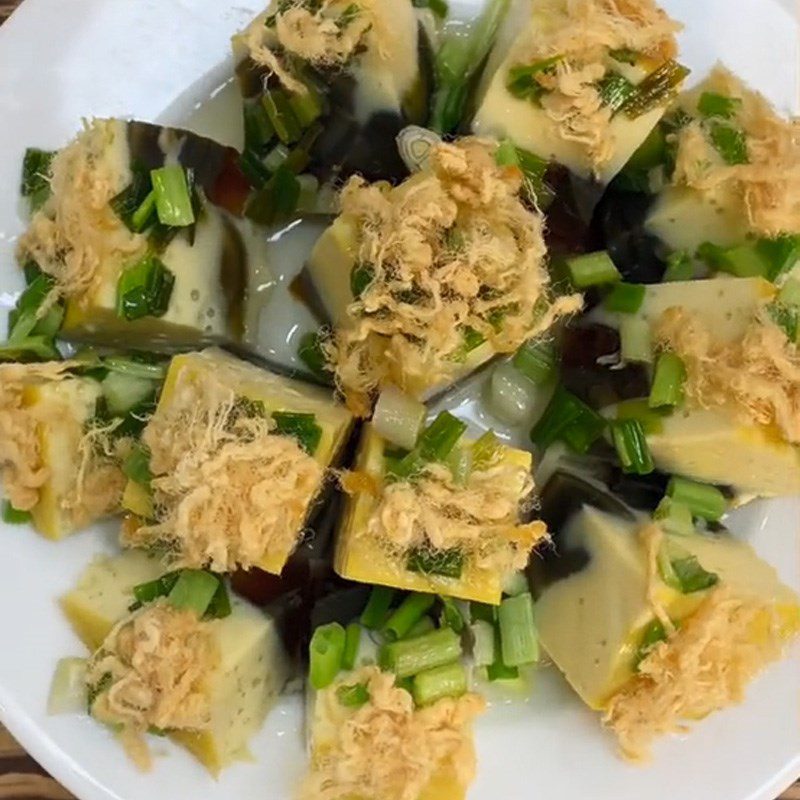 Step 3 Final Product Century Egg Tofu (Recipe shared from TikTok Cooking with TasteVN)