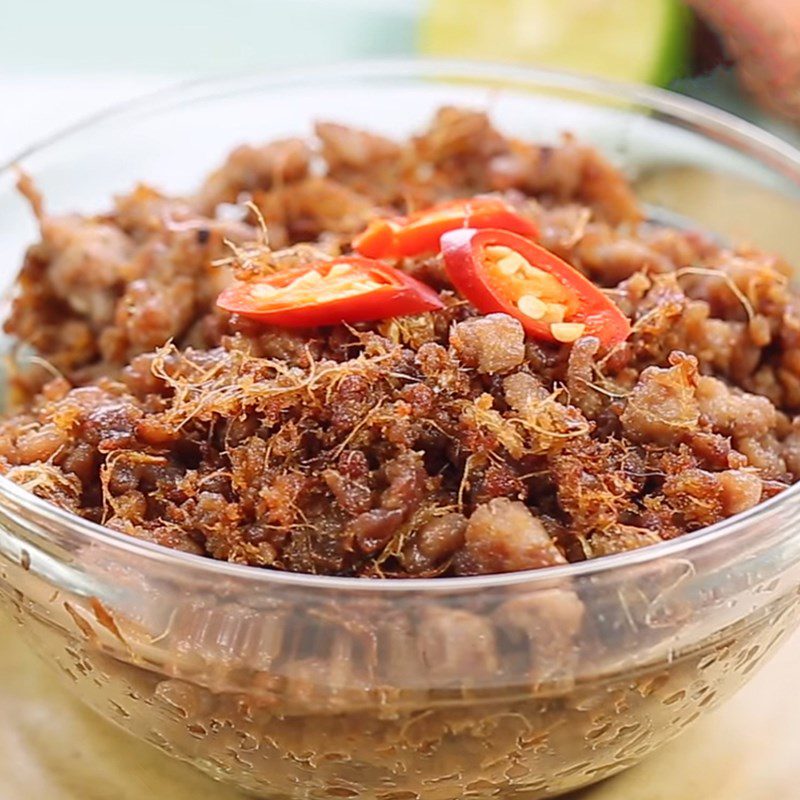 Step 3 Finished product Stir-fried minced meat with galangal