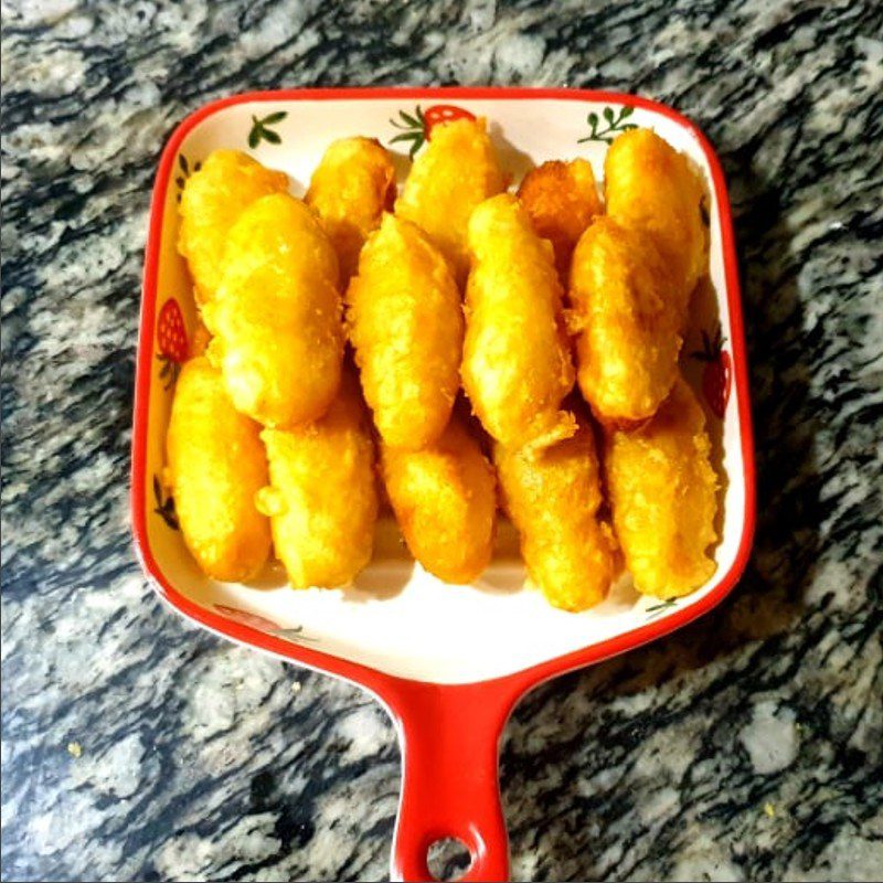 Step 5 Finished Product Sweet Potato Balls with Coconut Milk (Recipe shared by user)