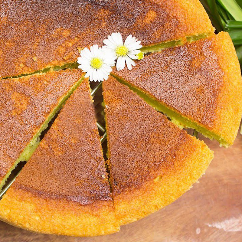 Step 5 Final product Pandan chiffon cake