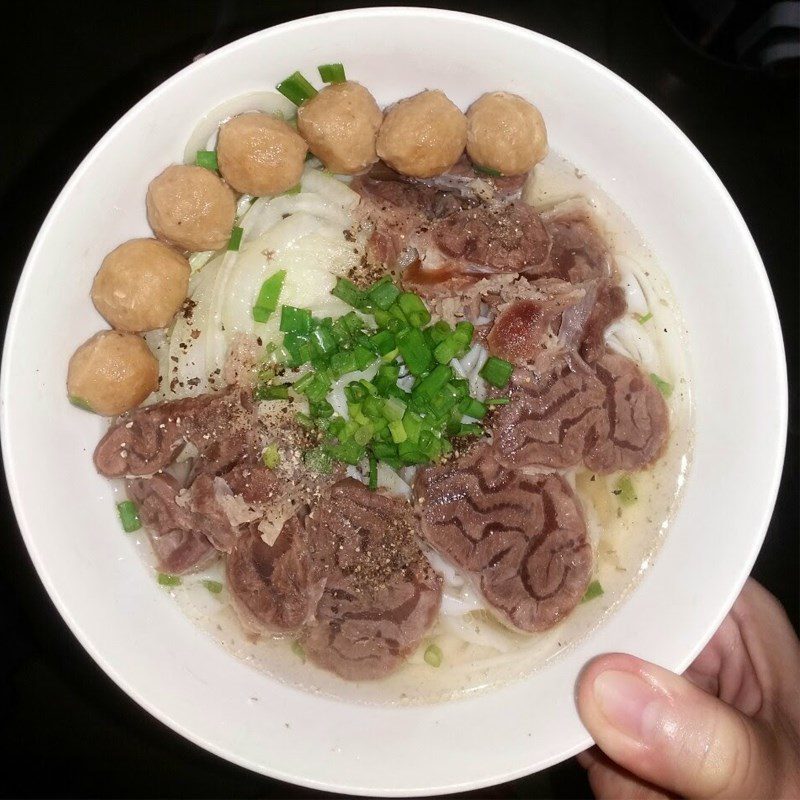 Step 3 The finished product of beef brisket pho using a pressure cooker